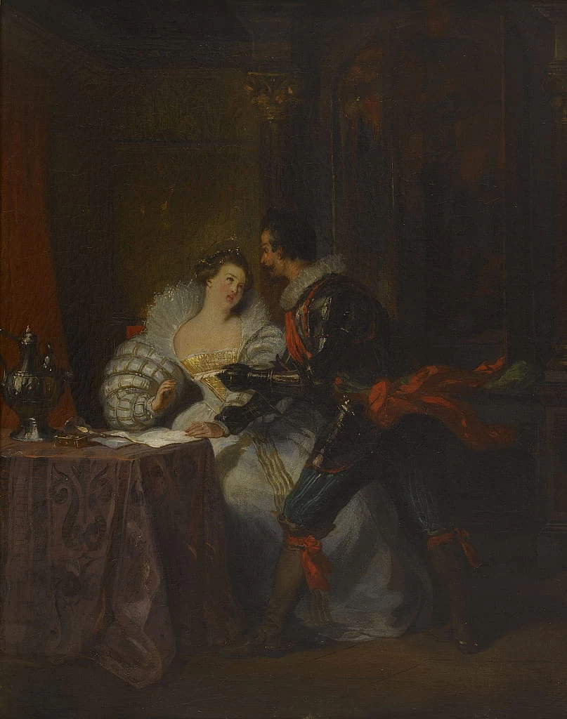 Le Duc et la Duchesse de Guisse. Da 'Enrico III e le sue corti' di Alexandre Dumas, 1829